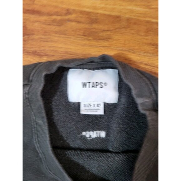 Wtaps Size X 02 BROWN Logo Patch Sweatshirt - Picture 3 of 8